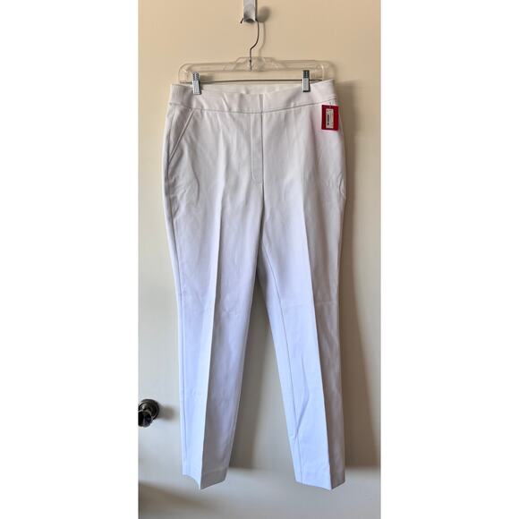 NWT Spanx Slim Straight Pant in Classic White Size Large - Picture 2 of 5